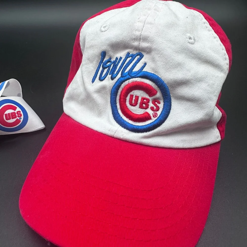 Chicago Cubs Hat Cap & Hair Bow Set Youth Baseball Fan Red‎ White